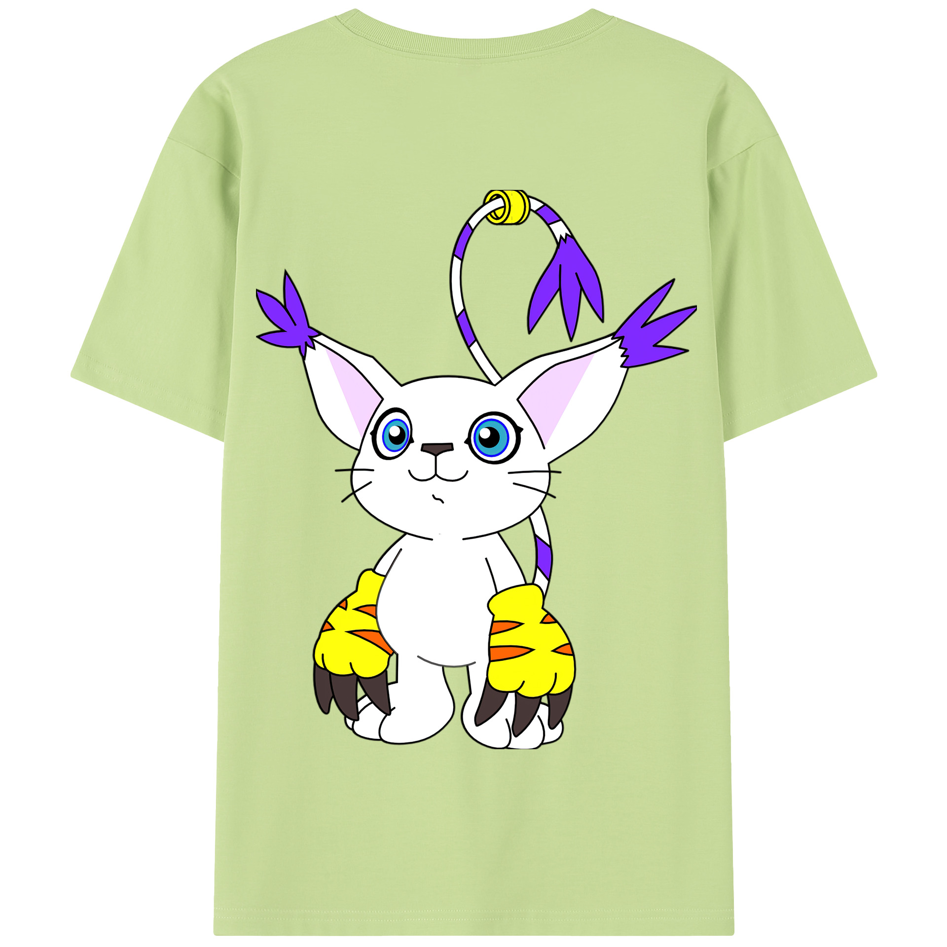 （画像用） Digimon デジタルモンスター/デジモン 綿100％半袖Tシャツ（背面プリント）